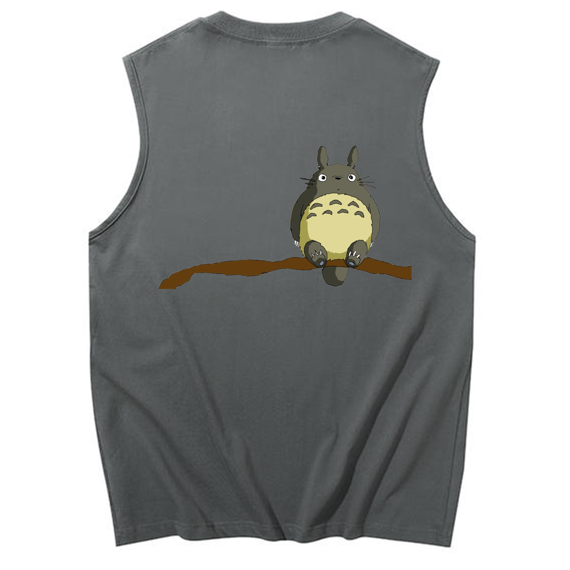 （画像用） となりのトトロ 草壁メイ 草壁サツキ My Neighbor Totoro Satsuki Kusakabe Mei Kusakabe コットン100％タンクトップ（背面プリント）